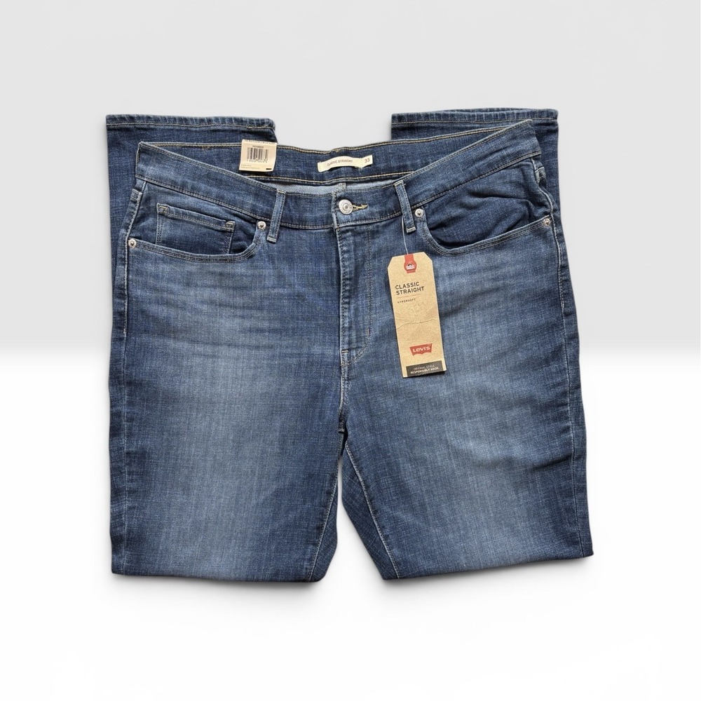 Levis Womens Sculpt Hypersoft Classic Straight Jeans Sz 16 (34x30) NWT - 1957